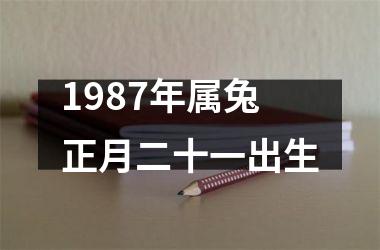 <h3>1987年属兔正月二十一出生