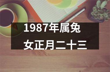 1987年属兔女正月二十三