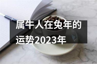 <h3>属牛人在兔年的运势2025年