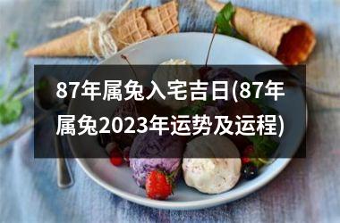 <h3>87年属兔入宅吉日(87年属兔2025年运势及运程)