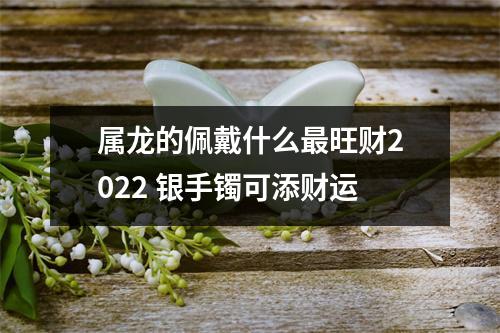 属龙的佩戴什么旺财2025银手镯可添财运