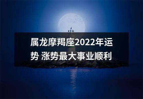 属龙摩羯座2025年运势涨势大事业顺利