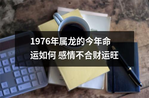 1976年属龙的今年命运如何感情不合财运旺