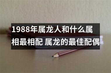 <h3>1988年属龙人和什么属相相配 属龙的佳配偶