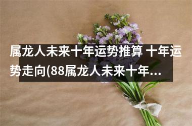 属龙人未来十年运势推算 十年运势走向(88属龙人未来十年运势)