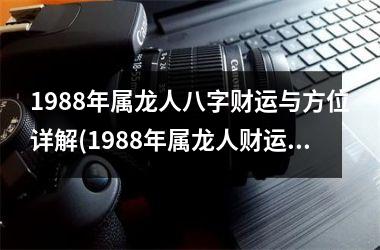 <h3>1988年属龙人八字财运与方位详解(1988年属龙人财运如何)