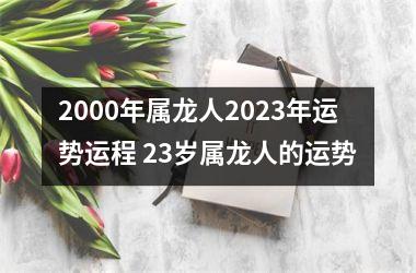 2000年属龙人2025年运势运程 23岁属龙人的运势