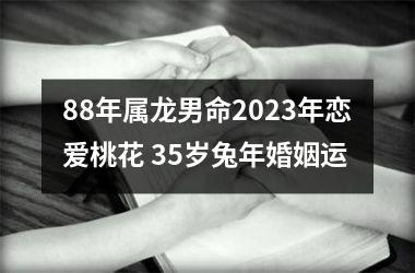 88年属龙男命2025年恋爱桃花 35岁兔年婚姻运