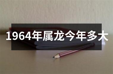 <h3>1964年属龙今年多大