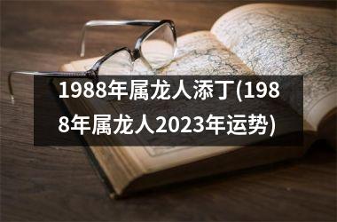 1988年属龙人添丁(1988年属龙人2025年运势)