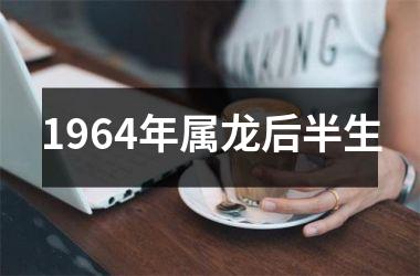 <h3>1964年属龙后半生