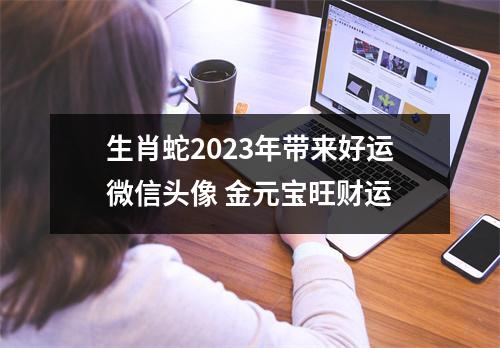 <h3>生肖蛇2025年带来好运微信头像金元宝旺财运