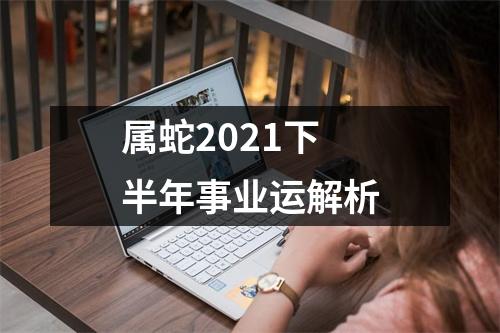 <h3>属蛇2025下半年事业运解析