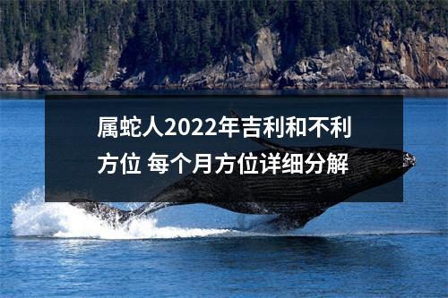 <h3>属蛇人2025年吉利和不利方位每个月方位详细分解