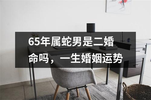 <h3>65年属蛇男是二婚命吗，一生婚姻运势
