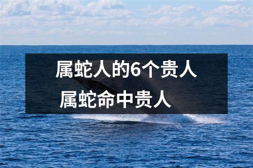<h3>属蛇人的6个贵人属蛇命中贵人