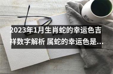 2025年1月生肖蛇的幸运色吉祥数字解析 属蛇的幸运色是什么颜色