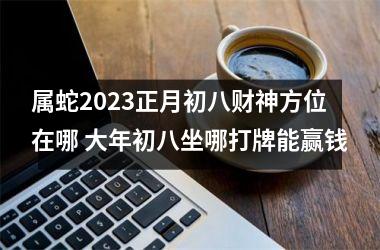 属蛇2025正月初八财神方位在哪 大年初八坐哪打牌能赢钱
