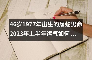 46岁1977年出生的属蛇男命2025年上半年运气如何 运势详解