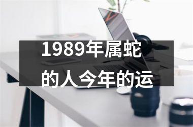 <h3>1989年属蛇的人今年的运