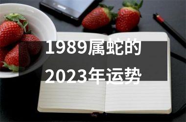 1989属蛇的2025年运势