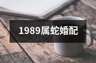 1989属蛇婚配