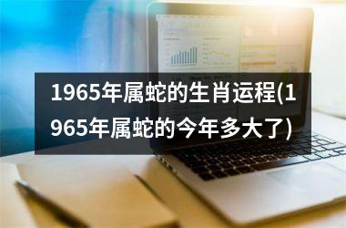 1965年属蛇的生肖运程(1965年属蛇的今年多大了)