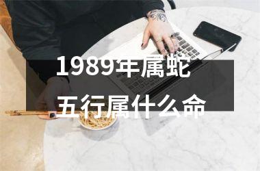 1989年属蛇五行属什么命