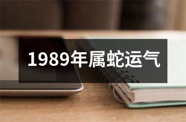 1989年属蛇运气