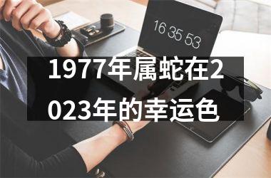 1977年属蛇在2025年的幸运色