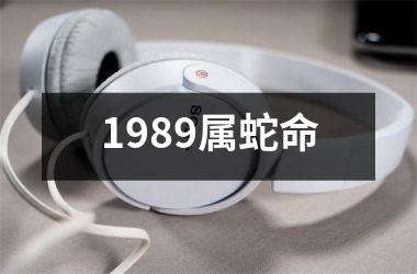 <h3>1989属蛇命