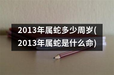 2013年属蛇多少周岁(2013年属蛇是什么命)