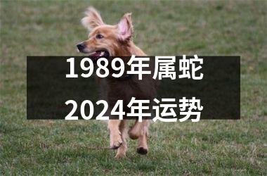 1989年属蛇2024年运势