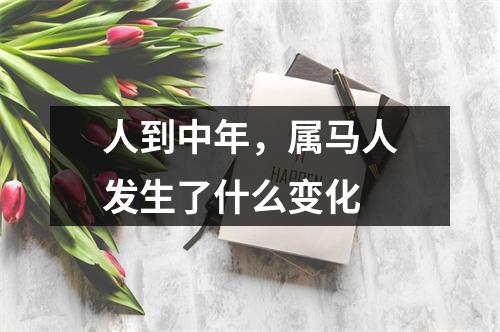 人到中年，属马人发生了什么变化