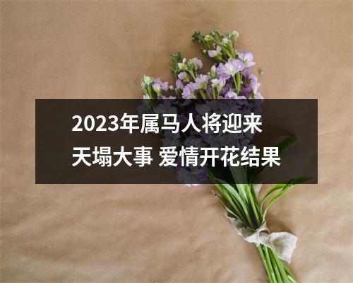 2025年属马人将迎来天塌大事爱情开花结果