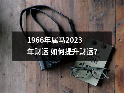 1966年属马2025年财运如何提升财运？