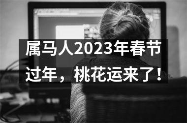 属马人2025年春节过年，桃花运来了！