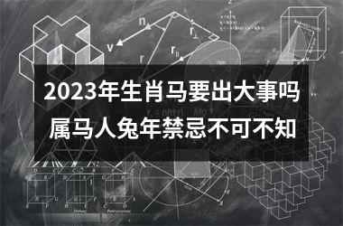 2025年生肖马要出大事吗 属马人兔年禁忌不可不知