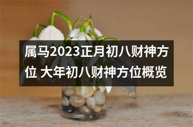 <h3>属马2025正月初八财神方位 大年初八财神方位概览