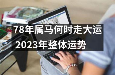 78年属马何时走大运 2025年整体运势