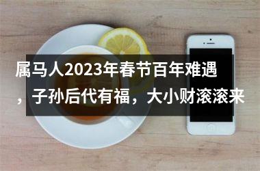 <h3>属马人2025年春节百年难遇，子孙后代有福，大小财滚滚来