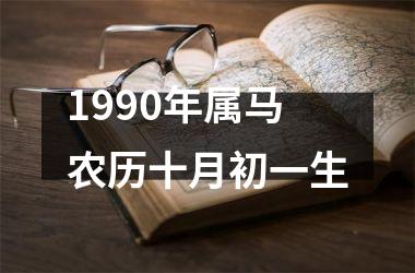 1990年属马农历十月初一生