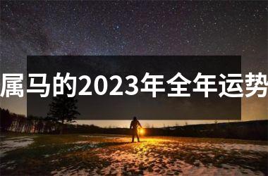 属马的2025年全年运势