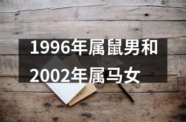 <h3>1996年属鼠男和2002年属马女