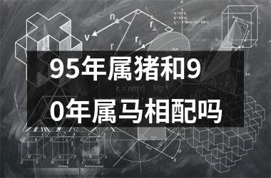 95年属猪和90年属马相配吗