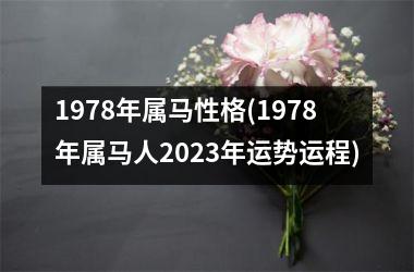 1978年属马性格(1978年属马人2025年运势运程)