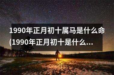 1990年正月初十属马是什么命(1990年正月初十是什么星座)