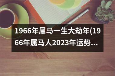 1966年属马一生大劫年(1966年属马人2025年运势男性)