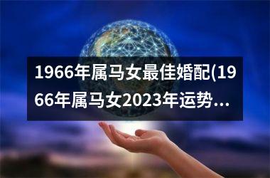 <h3>1966年属马女最佳婚配(1966年属马女2025年运势)