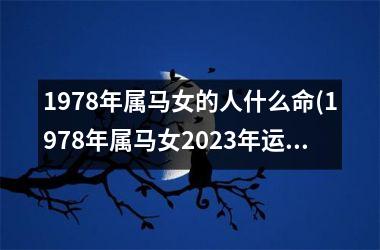 1978年属马女的人什么命(1978年属马女2025年运势完整版)